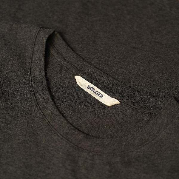 Bølger Mens Risor Wave Cotton Tee (Charcoal Melange) - Unbound Supply Co.