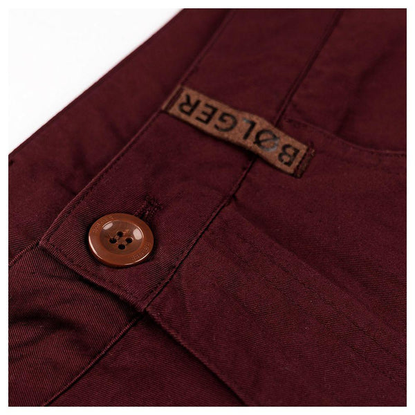 Bølger Mens Stamsund Shorts (Burgundy) - Unbound Supply Co.