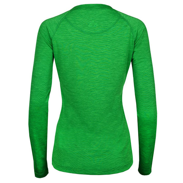 Womens Andas Long Sleeve Crew (Green)