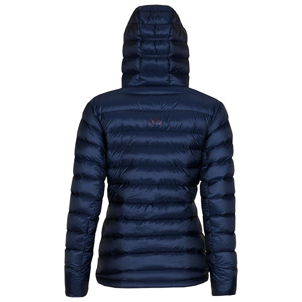 Womens Arktis Down Hooded Jacket (Navy/Rust)