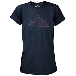 Womens Contours T-Shirt (Navy Marl)