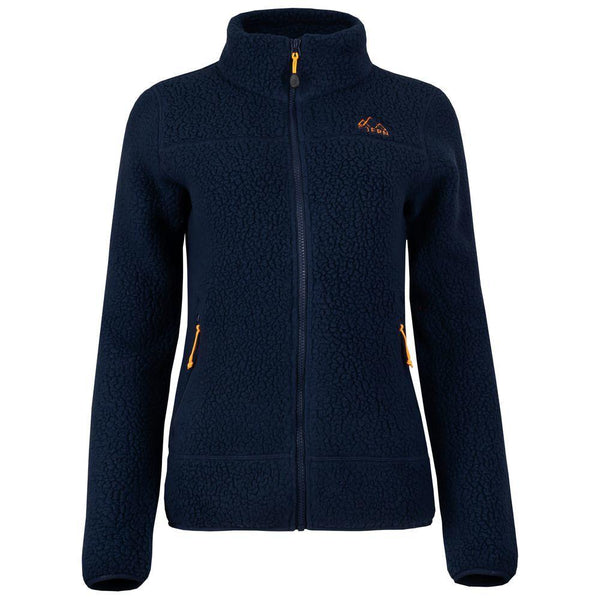 Womens Koselig Polartec Fleece Jacket (Navy/Sunshine)