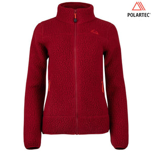 Womens Koselig Polartec Fleece Jacket (Red/Orange)