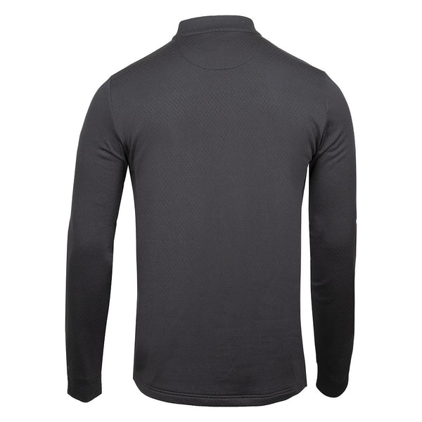 Lochie Mens Grid Fleece Full Zip Full Zip (Black Onyx)