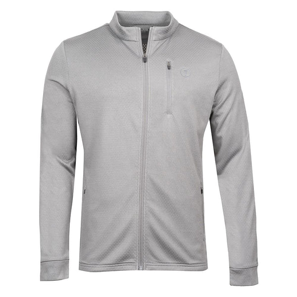 Lochie Mens Grid Fleece Full Zip Full Zip (Lava Smoke)