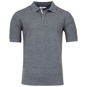 Bolger | Mens Lote Merino Polo (Charcoal Melange)