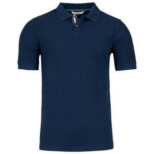 Bolger | Mens Lote Merino Polo (Navy)