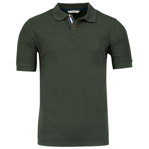 Bolger | Mens Lote Merino Polo (Woodland Green)