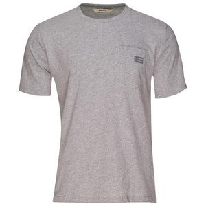 Bølger Mens Rosendal Pocket Cotton Tee (Cloud Grey Melange) - Unbound Supply Co.