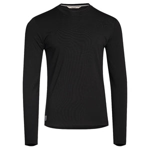 Bølger Mens Torvik Merino Blend Long Sleeve T-Shirt (Black) - Unbound Supply Co.