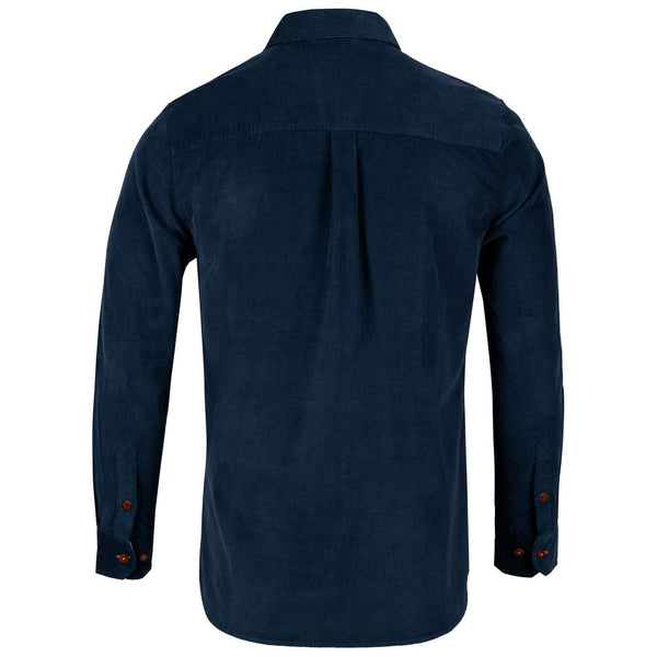 Bølger | Mens Valberg Needle Cord Shirt (Navy)