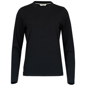 Bølger | Womens Torvik Merino Blend Long Sleeve T-Shirt (Black)
