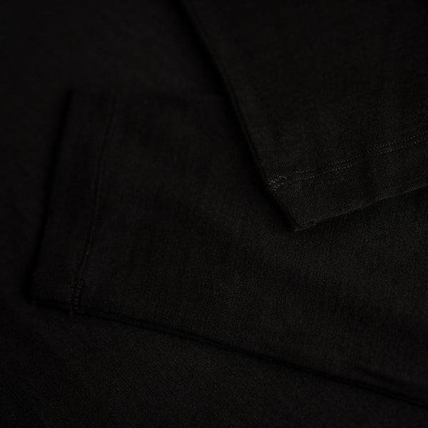 Bølger | Womens Torvik Merino Blend Long Sleeve T-Shirt (Black)