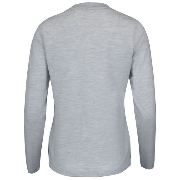 Bølger | Womens Torvik Merino Blend Long Sleeve T-Shirt (Cloud Grey Melange)
