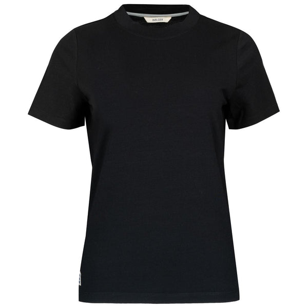 Bølger | Womens Tustna Merino Blend T-Shirt (Black)