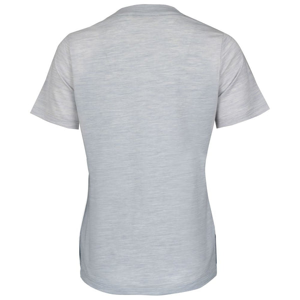 Bølger | Womens Tustna Merino Blend T-Shirt (Cloud Grey Melange)