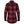 Bølger | Womens Vikten Padded Lumberjack Overshirt (Red/Black)