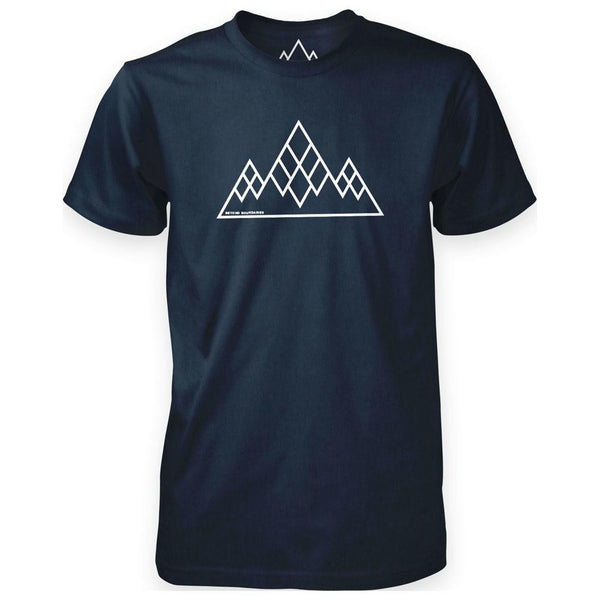 Mens 3 Peaks T-Shirt (Navy Marl)