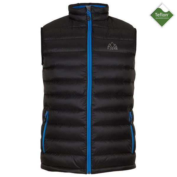 Mens Arktis Down Gilet (Black/Cobalt)