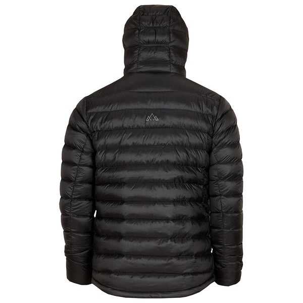 Mens Arktis Down Hooded Jacket (Black/Charcoal)