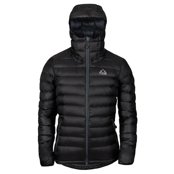 Mens Arktis II Down Hooded Jacket (Black/Charcoal)