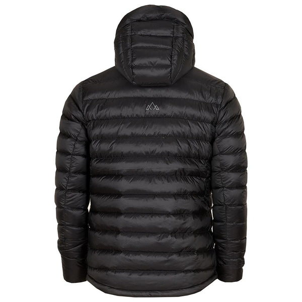 Mens Arktis II Down Hooded Jacket (Black/Charcoal)