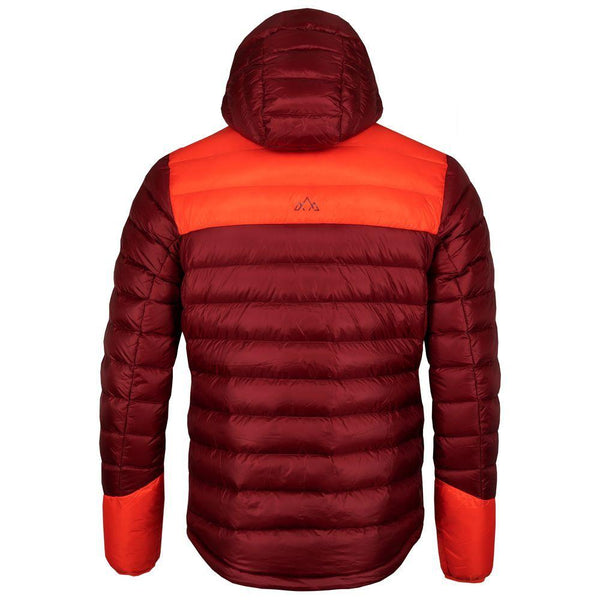 Mens Arktis II Down Hooded Jacket (Rust/Orange)