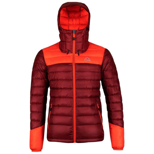 Mens Arktis II Down Hooded Jacket (Rust/Orange)