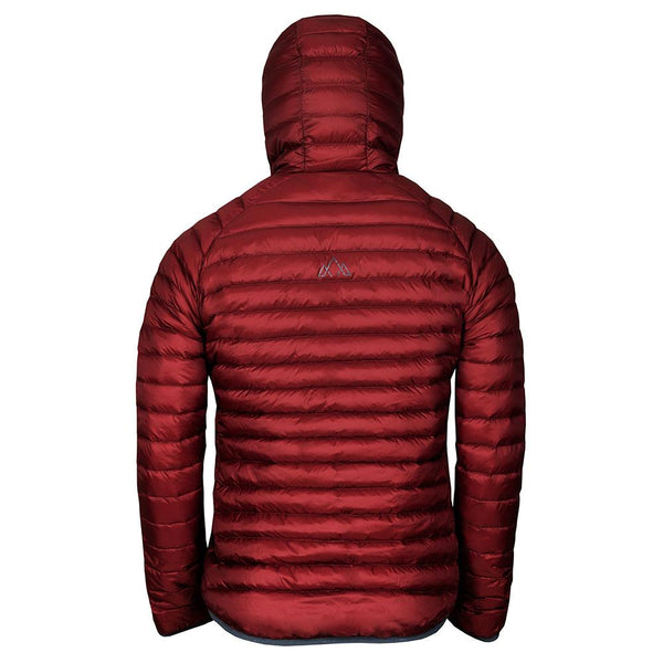 Fjern - Mens Eco Aktiv Down Hooded Jacket (Rust/Charcoal)