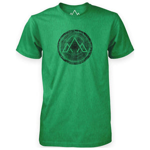 Mens Life Span T-Shirt (Green Marl)
