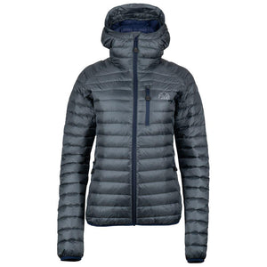 Fjern - Womens Aktiv Hooded Down Jacket (Charcoal/Navy)