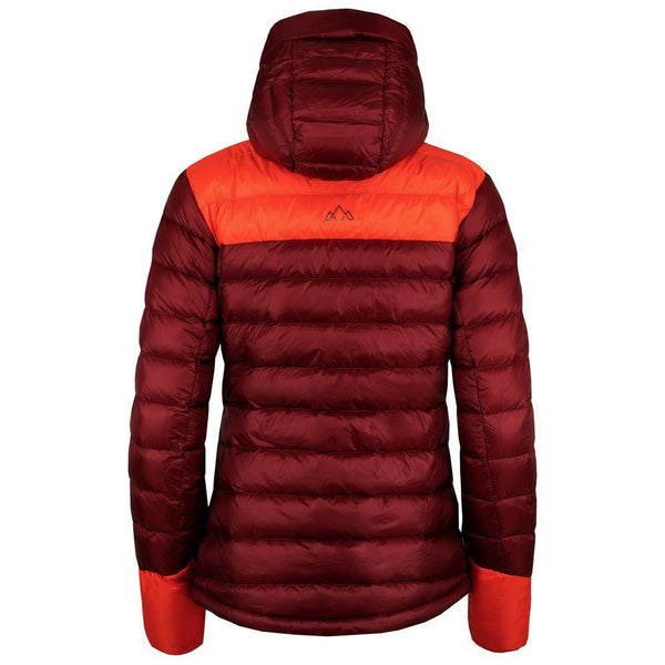 Womens Arktis II Down Hooded Jacket (Rust/Orange)