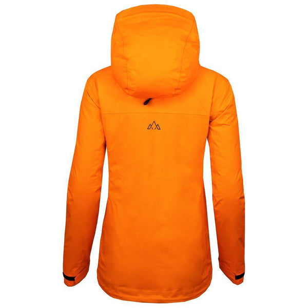 Womens Skjold Packable Waterproof Jacket (Sunshine/Navy)