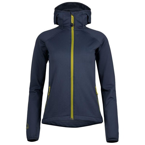 Fjern - Womens Vandring Stretch Fleece Jacket (Storm Grey/Lime)