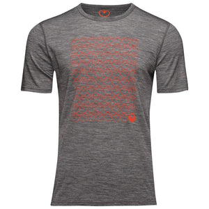 Isobaa Mens Merino 150 Odd One Out Tee (Charcoal)