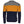 Isobaa Mens Merino Block Stripe Sweater (Navy/Mustard/Charcoal)