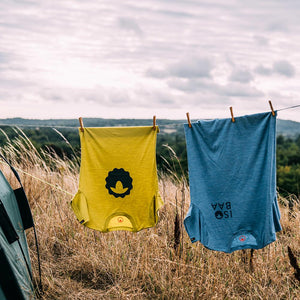 Isobaa Womens Merino 150 Emblem Tee (Lime)