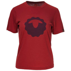 Isobaa Womens Merino 150 Emblem Tee (Red)