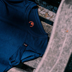 Isobaa Womens Merino 150 Roll Sleeve Tee (Navy)