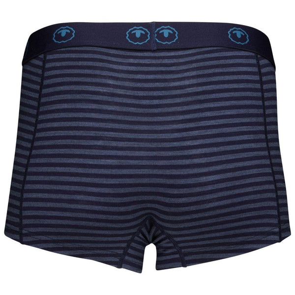 Isobaa Womens Merino 180 Hipster Shorts (Mini Stripe Navy/Denim)