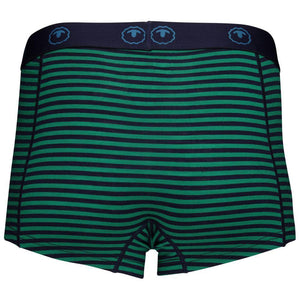 Isobaa Womens Merino 180 Hipster Shorts (Mini Stripe Navy/Green)