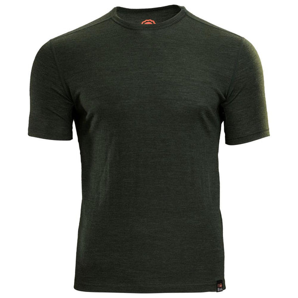 Isobaa Mens Merino 150 Short Sleeve Crew (Forest)