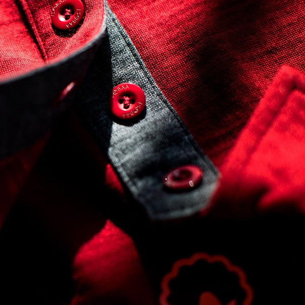 Isobaa Mens Merino 180 Short Sleeve Polo Shirt (Red)