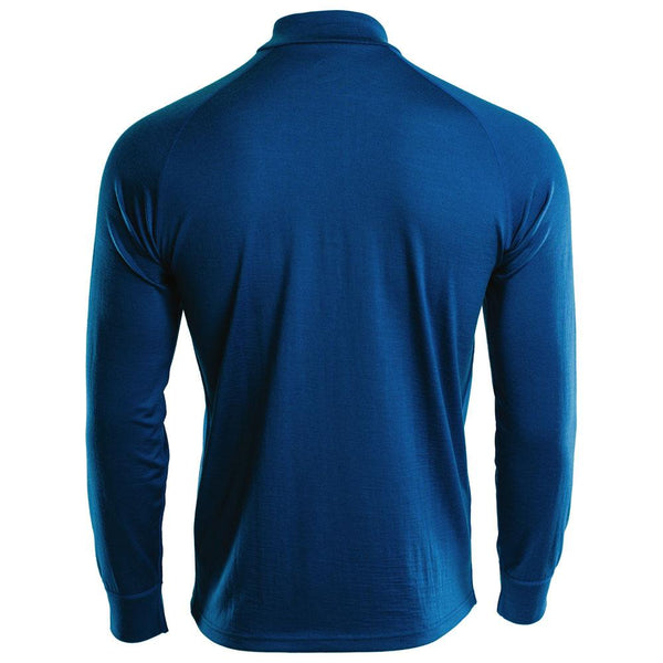 Isobaa Mens Merino 200 Long Sleeve Zip Neck (Blue)