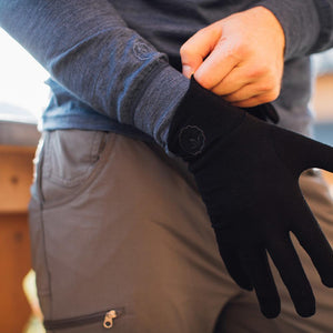 Isobaa Merino 180 Gloves (Black)