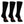 Isobaa Merino Blend Everyday Socks (3 Pack - Black)