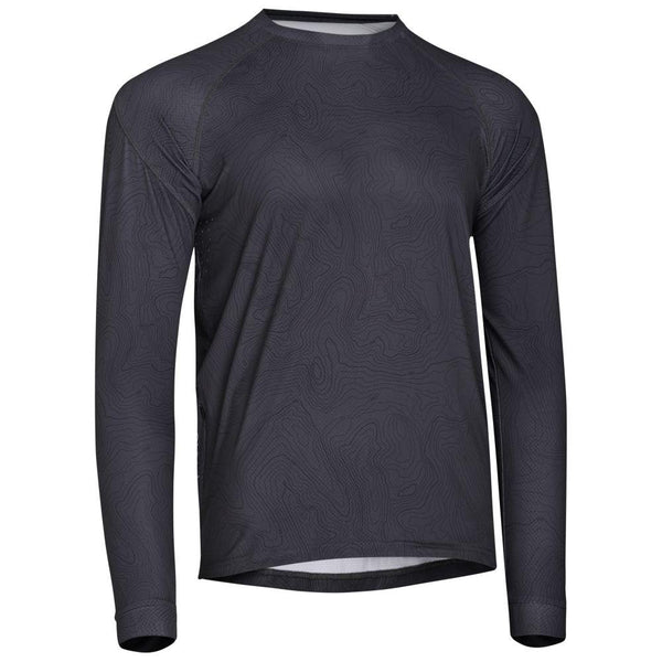 Rivelo Mens Contour Long Sleeve MTB Jersey (Slate) - Unbound Supply Co.