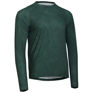 Rivelo Mens Contour Long Sleeve MTB Jersey (Woodland) - Unbound Supply Co.