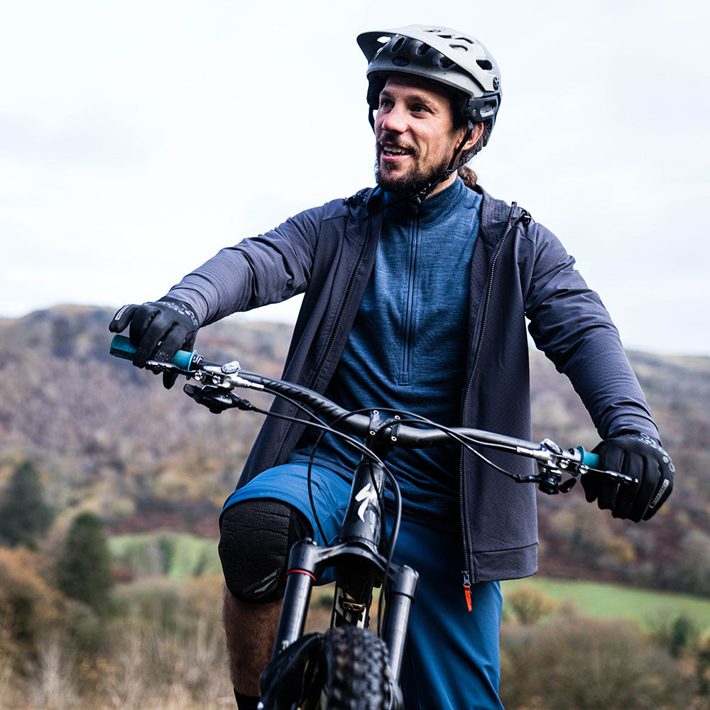 Rivelo Mens Haldon Merino Blend MTB Jersey (Marine Melange) Unbound Supply