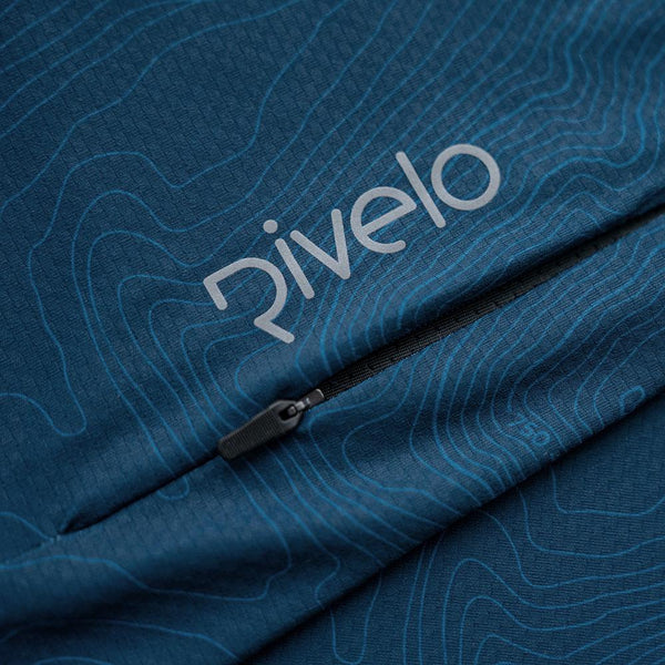 Rivelo Womens Contour Long Sleeve MTB Jersey (Marine) - Unbound Supply Co.